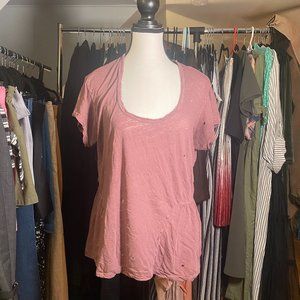 EUC Current//Elliott Ripped Red T-Shirt Size 1